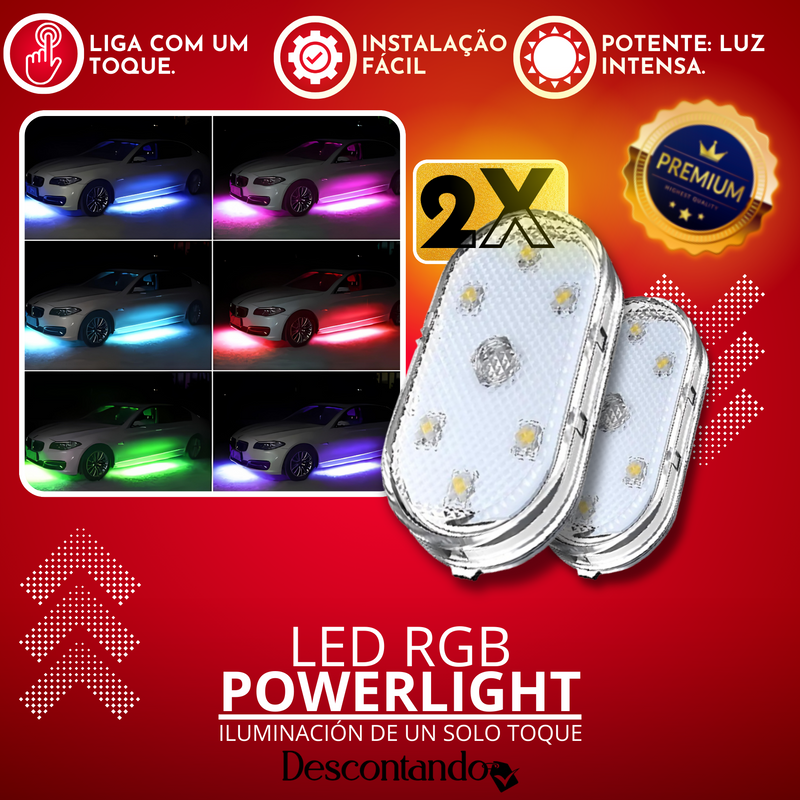 Led RGB PowerLight  - (COMPRE 1, RECIBA 2) ¡Aumente su estilo!