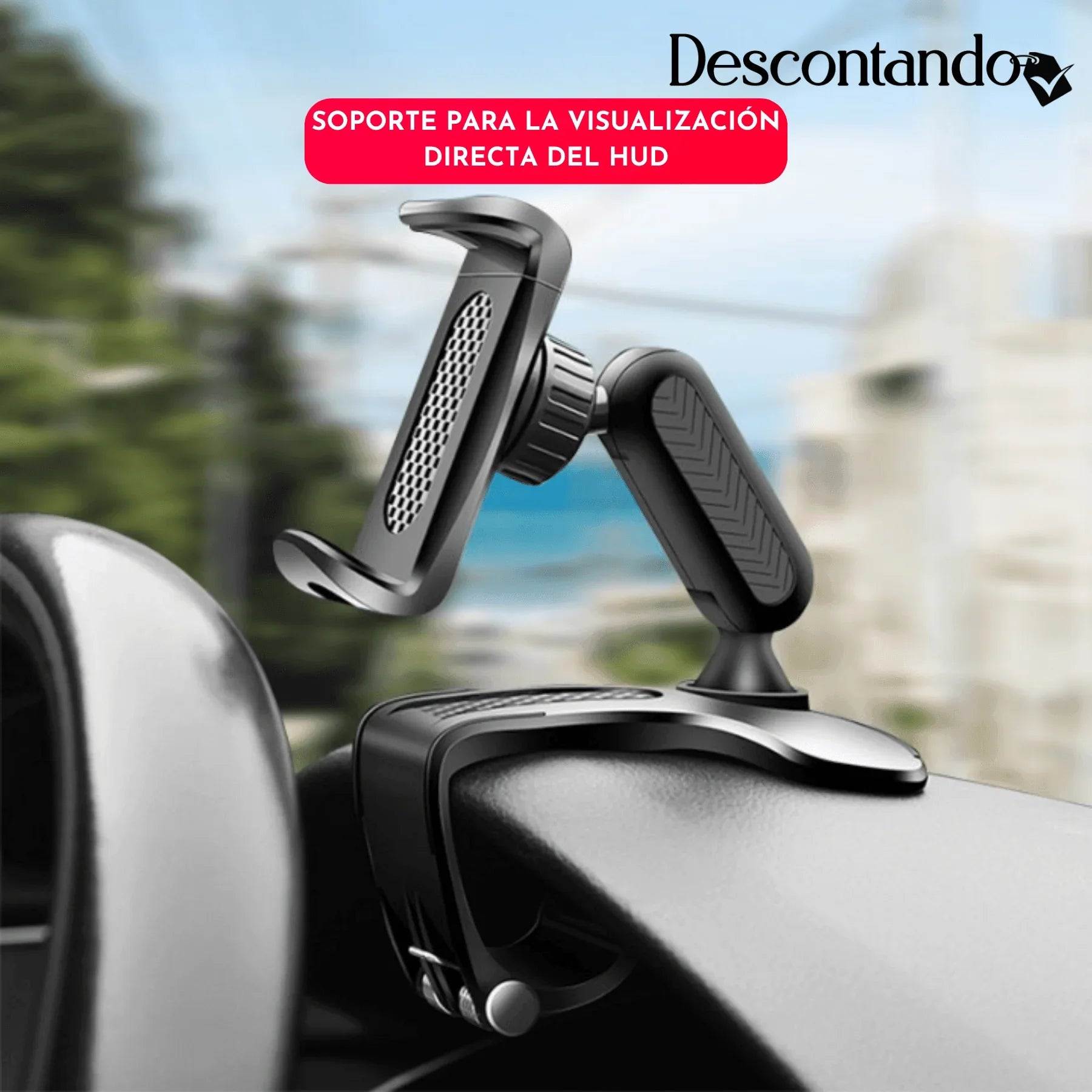 Soporte de Móvil para Coche | (CONDUZCA MÁS SEGURO)